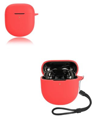 for Bose QuietComfort Noise Cancelling Earbuds Ultra 2 Wireless Earbuds,yystao Soft Silicone Protective Cover compatible with QuietComfort Ultra, With Lanyard, Dustproof, Shockproof & Durable, Red