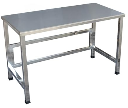 Edelstahl-Arbeitstisch, robuster Metall-Vorbereitungstisch für Küche, Restaurant, Hotel, Garage, Wäscherei
