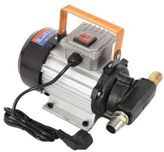 Mreryyse Pompe à Fuel Gasoil bio Autoaspirante – 220 V / 750W / 50-70 l/min – Hauteur d'aspiration max. 15 m – Pompe Diesel Pompe de Transfert Pompe Electrique Pompe à Huile Diesel