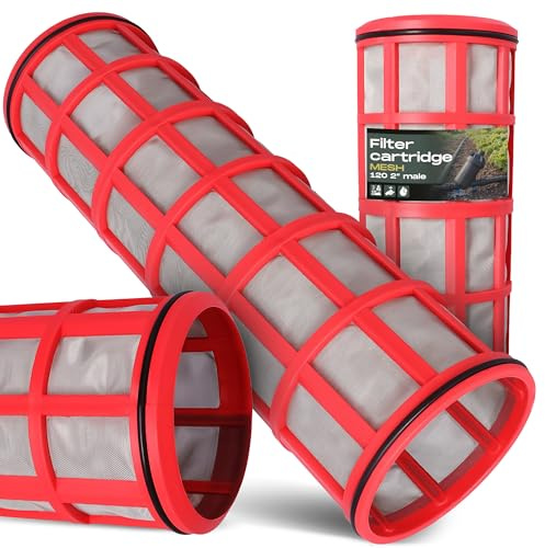 Instalguru Cartuccia Filtrante Prefiltro 2'' MESH 120 Filtro A Rete Ricambio Filtrazione Acqua Per Pompe Giardino Autoclavi Domestiche Recupero Acqua Piovana Sistemi Irrigazione