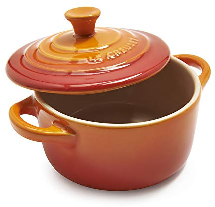 Le Creuset Cacerola redonda de gres, pequeña, 14 cm, volcánica