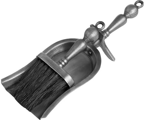 Hill Interiors Hearth Tidy Set In Antique Pewter Effect Finish (One Size) (Silver)