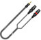 Sommer Cable 1m Adapterkabel 3,5mm Miniklinke auf 2x XLR 3pol weiblich Stereo Splitkabel 100cm Onyx - ON9U-0100-SW