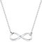 Elli DIAMONDS Halskette Damen mit Infinity Anhänger und Diamant (0.03 ct.) in 925 Sterling Silber