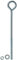 Merriway BH02816 - Ojo Perno M8 X 200 Mm Con Tuerca Y Arandela (Paquete De 2)