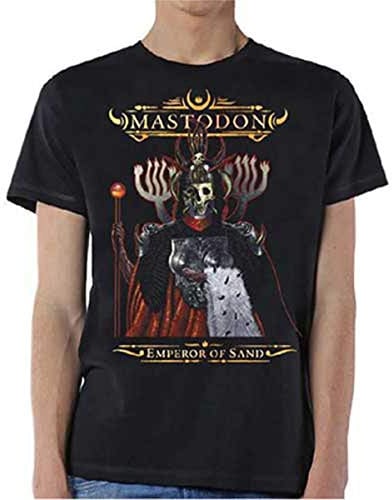 Rockoff Trade Men's Mastodon Emperor of Sand T-Shirt, Black, Large