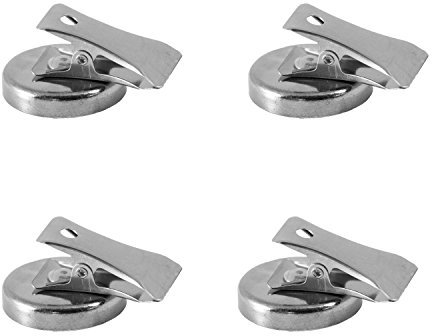Magnetastico | 4x extra starke Magnetklammer aus Metall| Über 2 kg Haltekraft (vertikal)| Super Ferrit Magnetklemme für Kühlschrank Pinnwand Magnettafel| Magnet mit Klammer magnetische Clips für Fotos