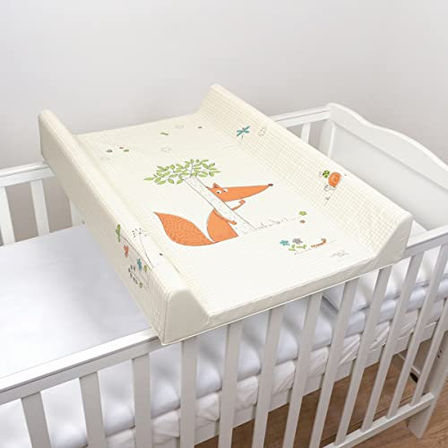 Baby Harte Basis Wickelunterlage/Wechsler 80 x 50 cm passend für 140 x 70 cm Kinderbett (Fuchs)
