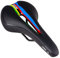 GORIX Fahrradsattel Sitz Bequemes Kissen mit Rail Mountain Road Fahrrad für Männer und Frauen (GX-C19) (Schwarz × Regenbogen)