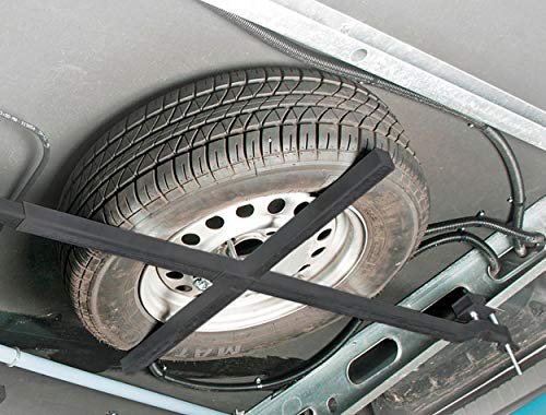 LAS 11808 Support de Roue de Secours pour Caravane à essieu Unique et Double essieu