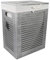 DVier Wäschekorb Holz MDF Grau Ice Grau mit Bezug Deckel Handgriffe 35x25 H.46cm