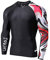 LAFROI Herren Langarm UPF 50+ Kompressionsshirt Rash Guard-CLYYB (Asymmetric Mecha,LG)