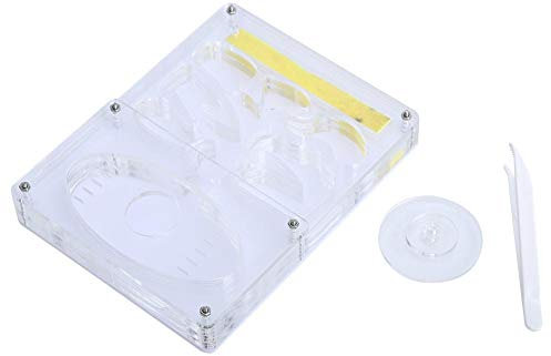 Pssopp Ameisenfarm Acryl Ameisen-Futterbox Transparent Ameisennest Ameisenhabitat Insektenfütterungssystem Lebendameisen Futterkoffer