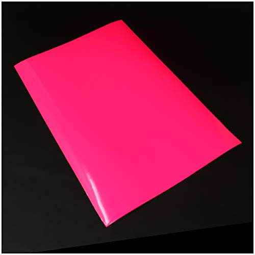 Lámina para manualidades DIN A4, autoadhesiva, lámina de plóter, para manualidades (rosa neón, 1 hoja DIN A4)