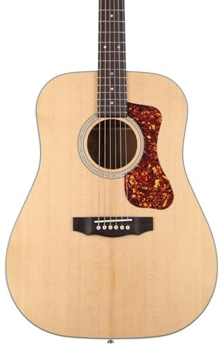 Guild D-140 Natural Westerly Steel-String Acoustic Guitar with Gig Bag