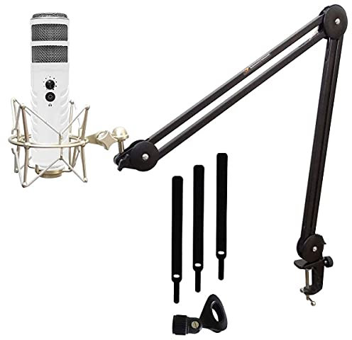Rode Podcaster MKII USB Rundfunkmikrofon + keepdrum MS138 Mikrofonarm + MS088 Mikrofonspinne