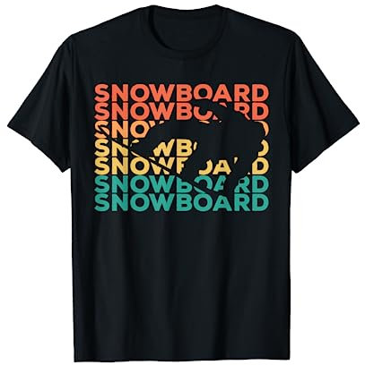 Retro Vintage Snowboard Geschenk für Snowboarder T-Shirt