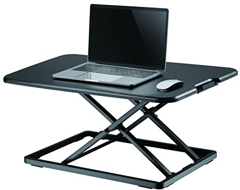 Neomounts by Newstar Sit-Stand-Workstation ultraflach Schwarz NS-WS050BLACK Einheitsgröße