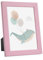 PHOTOLINI Bilderrahmen Kinderzimmer 10x15 cm Rosa, Wechselrahmen farbig, Holz, Acrylglas, Made in Germany, zum Aufstellen & Aufhängen, mit Zubehör - für bunte Kinderbilder