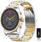 Giaogor Armband Kompatibel mit MK Gen 6 Bradshaw 2021, Classic Edelstahl Uhrenarmband für Michael Kors Gen 6 Bradshaw Smartwatch (Silber-Gold)
