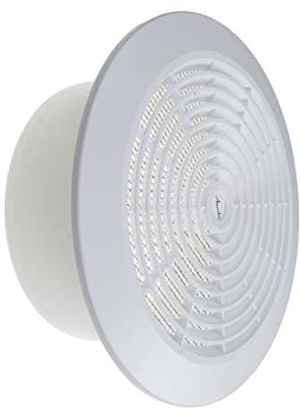 Vent Systems 150 mm Weiß Zerlegbares Deckengitter – Rundes Lüftungsgitter aus Kunststoff – Grillabdeckung – Nylonsieb – HVAC-Lüftungsöffnungen für Badezimmer, Heimbüro, Küche