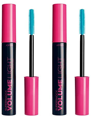 Avon Mascara 2x Supershock Volume Light a 10ml in schwarz mit Kokosöl