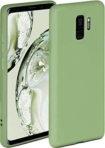 ONEFLOW Soft Case für Samsung Galaxy S9 Hülle aus Silikon mit Kameraschutz, Silikonhülle mit erhöhtem Schutz fürs Display, Backcover Schutzhülle, weiche Handyhülle, Grün