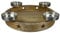 GILDE Advents Kranz Ø 46 cm- aus Holz -Stern Deko - mit Kerzenteller für 4 Kerzen Ø 9 cm