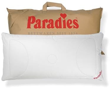 PARADIES Kopfkissen 40x80 mit versteppter Außenhülle und Reißverschluss - Softy Top Duett Plus Bio Kissen 40x80 cm