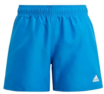adidas Jungen Classic Badge of Sport Swim Shorts, Bright Royal/White, 9-10 Years