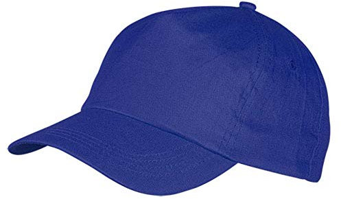 PIANETA AFFARI Cappellino da Bambino Visiera Baseball Estivo per Gita Scuola Cappello Bimbo Regolabile (Blu Royal)