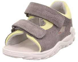 Superfit Jungen Flow Sandale, Grau Gelb 2000, 24 EU Weit