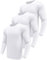 Herren 3er Pack Langarmshirt T-Shirts, UPF 50+ UV Schnelltrocknend Funktionsshirt Laufshirts, Atmungsaktiv Langarm Sportshirt Gym Shirt Outdoor Workout Fitness Oberteil für Männer White-3P09-XL