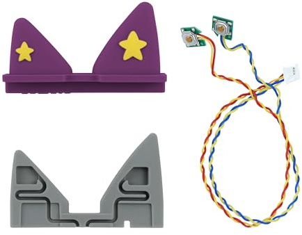 Ersatz-Ohrhörer-Set für Toniebox, 1 Lila Außenohr, 1 Innenohr, 1 Kabel