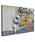 MuchoWow© Leinwände Groß 120x80 cm XXL Wall Decoration Bilder Schlafzimmer Deko Pictures Canvas Painting Wanddekoration Wohnzimmer Graffiti - Illusion - Junge - Wallart
