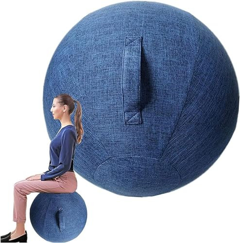 HYLDM Gymnastikball-Stühle-Abdeckung, Yoga-Stuhl mit Stabilitäts-Ball-Abdeckung, 55/65/75 cm Ball-Abdeckung, Anti-Burst-Ball-Abdeckung für Sitzball-Stuhl-Büro, 004,55 cm