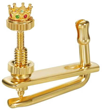 Handgefertigtes Violinenstimmgerät, hochpräzise Violineneinstellung, kreatives Design, eingelegter Opalstein, 1 x Saitenversteller, Corona (4/4-3/4))