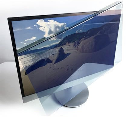 OSUKI Universal Anti Blue Light Screen Filter,Computer Screen Protector Film,Hanging Type,Removable,Eye Protection,Anti UV Screen Protector for Desktop PC Monitor,notebooks,TV,20in (458 * 270mm)