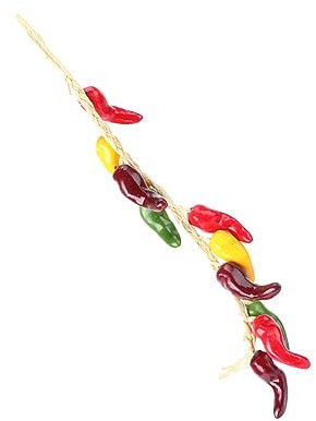 Zerodeko Künstliche Paprika Girlande Hängend Bunte Gemüse Dekoration Lebensecht Fotorequisite Für Zuhause Küche Bauernhaus Kindergärten Supermarkt Hotel