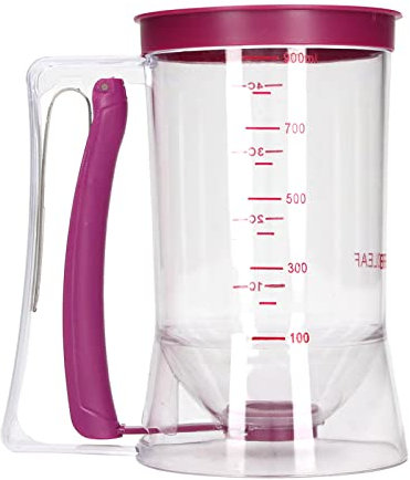 Séparateur De Pâte 900 Ml, Cupcakes, Crêpes, Distributeur De Pâte à Gâteau, Séparateur De Mélange De Gaufres, Distributeur Manuel Avec étiquette De Mesure, Facile à Utiliser, Bricolage, Pâte, Pâtisser