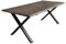Riess Ambiente Industrial Esstisch WILD Oak 200 cm Eiche dunkel Smoke Finish geölt verlängerbar mit Baumkante
