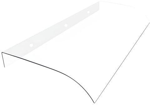 Policarbonato Pensilina da Tettoia per Esterno, Trasparente 3.5mm Tettuccio Parapioggia, Pensiline per Finestra Protezione UV Pioggia Neve, per Esterno D'ingresso Veranda Coperture Finestre(40x100cm/1