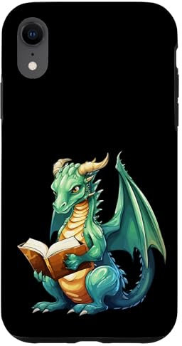 Coque pour iPhone XR Dragon avec livre