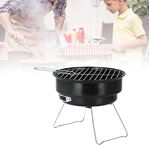 Charcoal Grill, Mini Flat Top Kettle Barbecue Grill Small Portable Outdoor BBQ Grill for Backyard Garden Camping Cooking