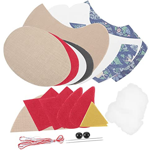 Hohopeti Patchwork Hühnerkorb-diy Mit Bedrucktem Baumwollstoff Stickmuster Anfänger Zum Basteln Von Aufbewahrungsbehältern Und Dekoration