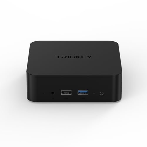 TRIGKEY Key-N95 Mini PC(4C/4T, Up to3.4GHz), 8G DDR4 256G SSD, Mini Desktop Computer Support 2*HDMI Output, 1000M LAN, WiFi-5, BT5.0, USB3.2 Office Mini Computer