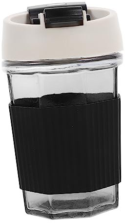 Cabilock Wasserflasche mit breiter Öffnung Eistee Tasse Sportwasserflasche Trinkgläser Trinken reiseflaschen travel bottle trinkflasch dekorative Glasflasche stilvolle Glasflasche Kieselgel