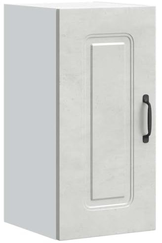 vidaXL - Kalmar Engineered Wood Wall Cabinet - Concrete Grey - Ample Storage - Kitchen/Bedroom/Hallway Use - Modern Style - 30x31x60cm