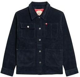 Superdry Damen Cord Chore Jacke Finster Marineblau 40