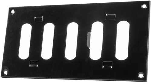 Vent Systems 200 x 100 mm Metall Lüftungsgitter - Rechteckig Schwarz Abluftgitter - Rohr Verstellbar Abdeckung - Lueftungsgitter für Heizung/Kühlung Klimaanlage, Innen und Aussen - Wetterschutzgitter